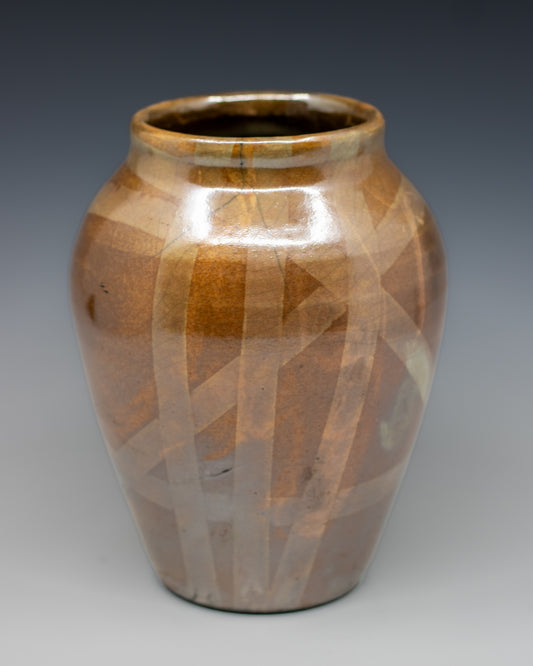 7” Fumed Raku Vase