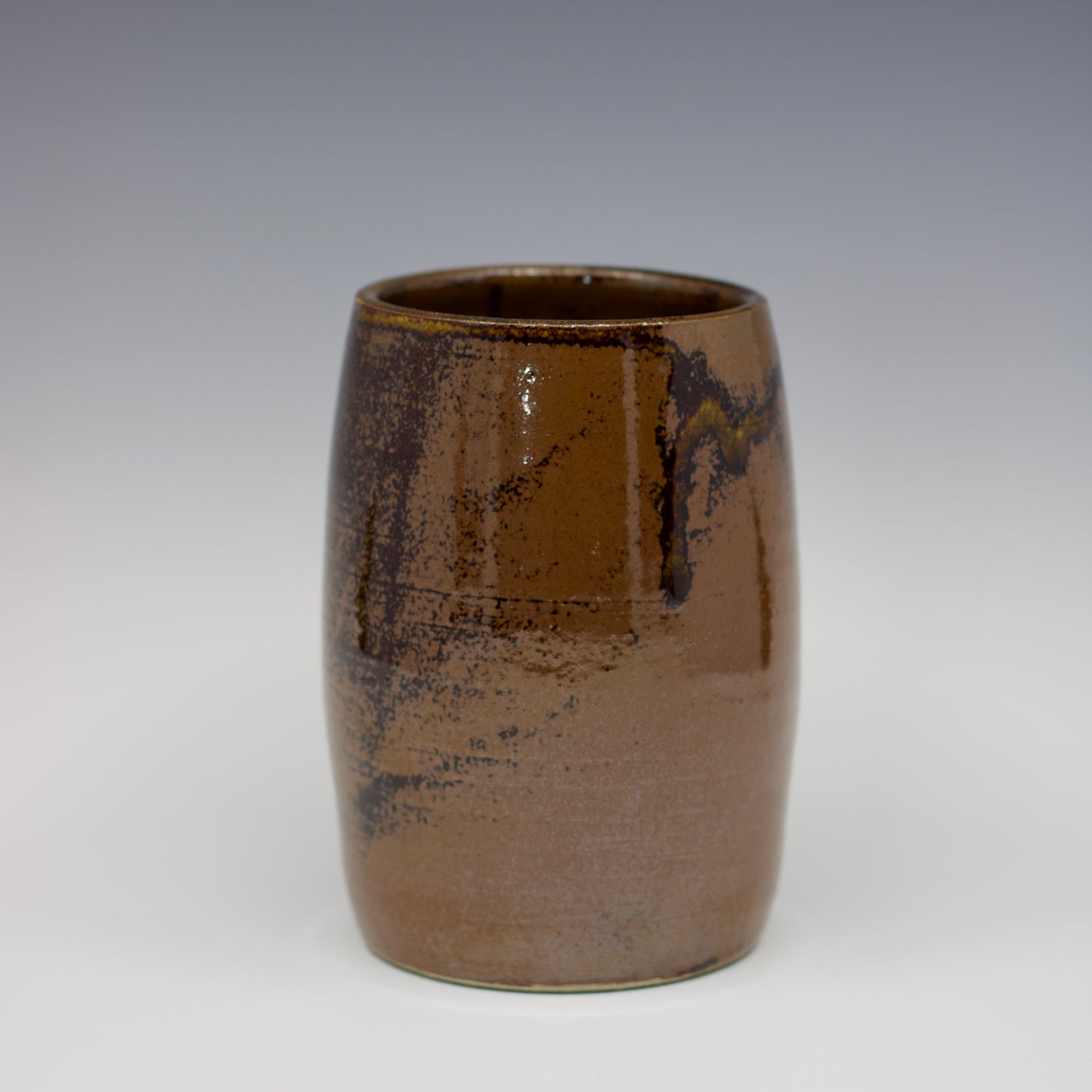Tenmoku Stoneware Vase