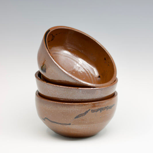 Tenmoku Mini Bowls 4" (Set of 3)